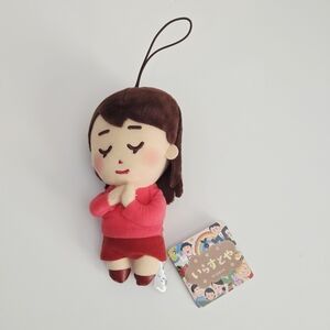 *4 for $30* Irasutoya Girl Mascot - Plush Doll Keychain - Advertising